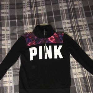 TROPICAL PINK VICTORIA’S SECRET ZIP UP SWEATER🏝⛱